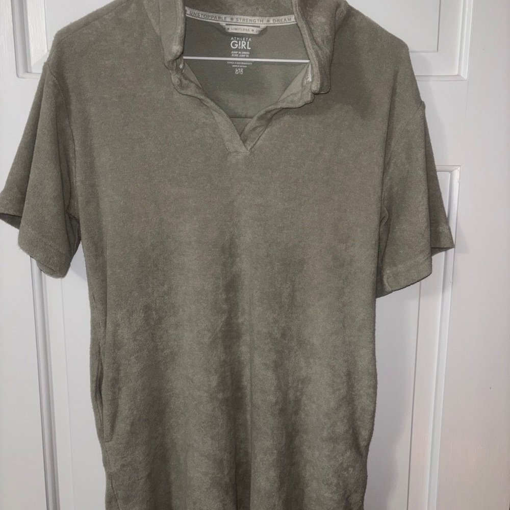 Athleta Girls Casual Olive Dress